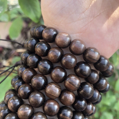 Vòng tay Mun sọc đen gỗ nhập khẩu Núm Hồ Lô (BH682) Đem lại May Mắn - Tài Lộc - Bracelet of HAHANCO