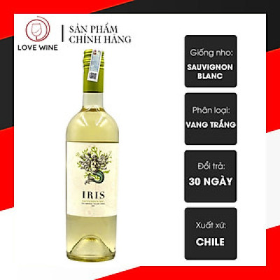 Rượu Vang Trắng Chi Lê Iris Sauvignon Blanc
