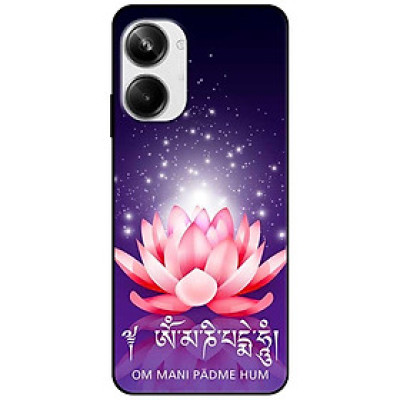 Ốp lưng cho Realme 9i - Realme 10 - C11 2021 - C65 4G - C67 - C20 - Poco X6 5G - Om Mani Tím Hồng - Hàng Chính Hãng