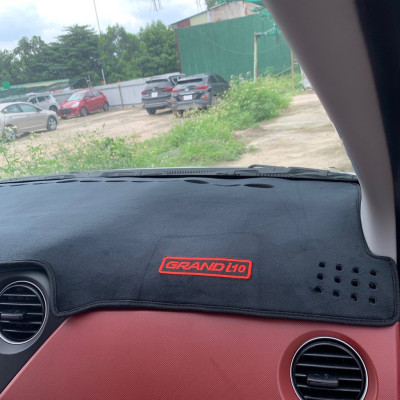 Thảm taplo nhung xe Hyundai Creta 2022 2023 Màu đen Hàng lông cừu có đễ chống trượt - chuẩn theo form xe