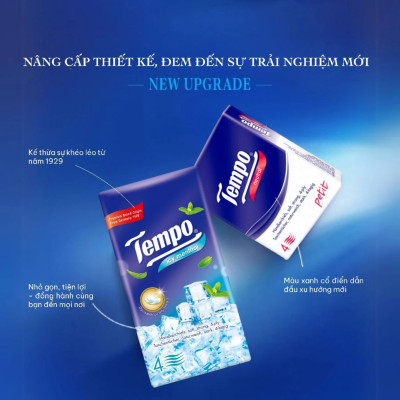 Combo 2 Lốc Khăn Giấy Bỏ Túi Tempo Regular (Lốc 10 Gói) - Không Mùi