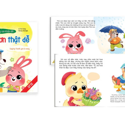 Tủ sách kỹ năng giao tiếp cho bé - Bộ 10 cuốn truyện tranh song ngữ "Cùng con khôn lớn" (Tặng bộ bút bay mực cho bé thỏa sức sáng tạo)