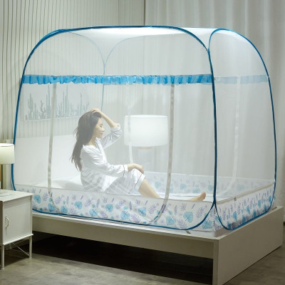 Màn chụp, mùng chụp đỉnh vuông chân viền cao cấp Một Cửa, có thể gấp gọn, dễ dịch chuyển, mang đi hay cất giữ - Hàng chính hãng (Giao màu viền ngẫu nhiên)