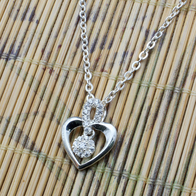 Dây Và Mặt Dây Chuyền Bạc Hiểu Minh DMD150S trái tim