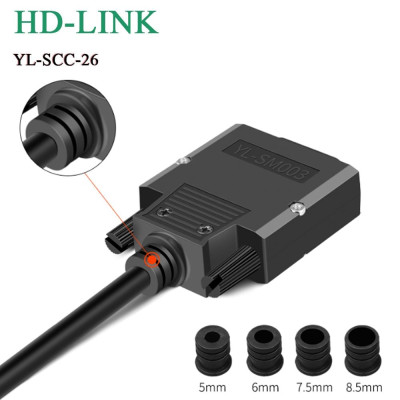Đầu bấm cáp DB26 cổng dương + vỏ ốp nhựa HDLINK YL-SCC-26M. HÀNG CHÍNH HÃNG !!!