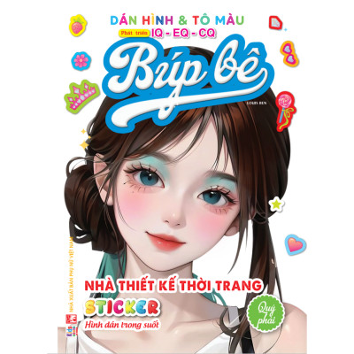 Sách - Combo Trọn Bộ 6 Cuốn Bóc Dán Hình Sticker Trong Suốt & Tô Màu Búp Bê - Nhà Thiết Kế Thời Trang (VT)