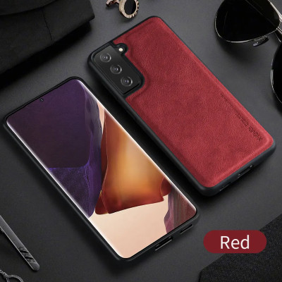 Ốp lưng da cho Samsung Galaxy S21, S21 FE, S21 Plus, S21 Ultra hãng X-level cao cấp viền mềm chống sốc - Hàng chính hãng