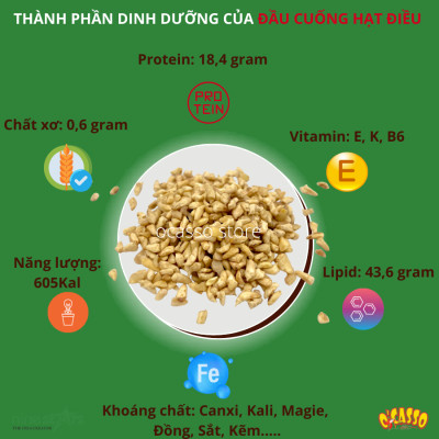 Đầu cuống hạt điều sống O