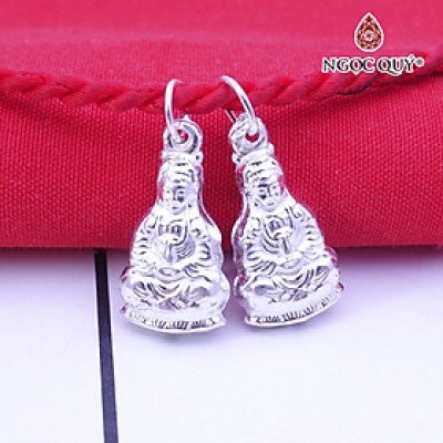 Charm bạc Quan Âm lớn treo - Ngọc Quý Gemstones