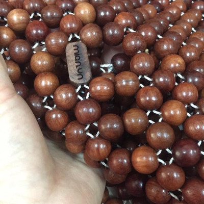 Chiếu Hạt Gỗ Hương Đỏ , kích thước 1,5mx1,9m hạt 1.2cm - Chiếu gỗ Mian .vn ( video , hình thật )