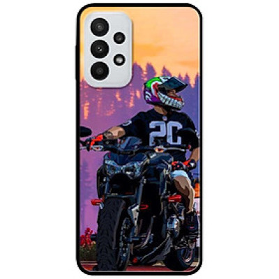 Ốp lưng cho Samsung A13 4G - A13 5G - A33 5G - A53 - A12 - A22 4G - M12 - F12 - Cậu Bé Mô Tô - Hàng Chính Hãng
