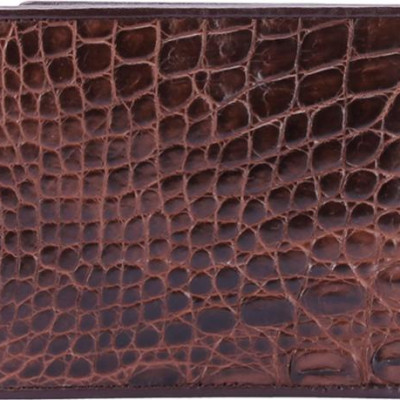 Bộ Ví & Thắt Lưng Nam Da Cá Sấu Huy Hoàng HT2240-HT4202 (23 x 11,5 cm) - Nâu Đất