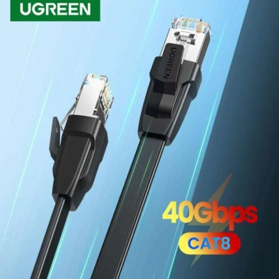 Ugreen UG10979NW134TK 0.5M CAT8 U-FTP 2000Mhz 30AWG cáp mạng màu đen 50cm - HÀNG CHÍNH HÃNG