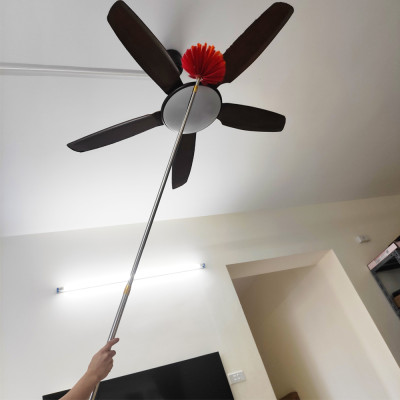 Chổi Quét Trần Nhà, Chổi Phất Trần Có Cán Điều Chỉnh Độ Dài KUNBE Quét Mạng Nhện, Lau Chùi Bụi Bẩn Trên Cao Tiện Dụng