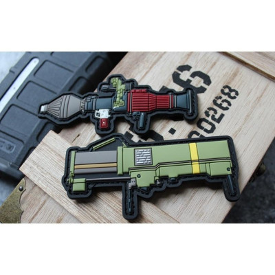 Patch_ miếng dán velcro PVC súng_tên lửa vác vai_chiến thuật