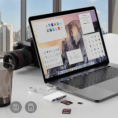 Đầu Đọc Thẻ Nhớ SD TF Micro SD Chân Type C Type A USB 3.0 Dùng Cho iPhone, iPad, Điện Thoại Android, Máy Tính, PC, Laptop, Máy Ảnh – Hàng Nhập Khẩu