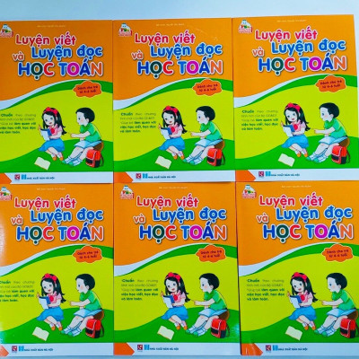 Sách- Luyện viết Luyện Đọc và Học toán dành cho trẻ 4-6 tuổi (Giúp bé tự tin vào lớp 1)