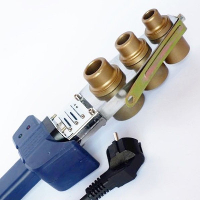 Máy hàn nhiệt, hàn đa năng các loại ống nhựa chịu nhiệt PP-R, PE, PPC, công suất  600W, tản nhiệt mang cá, Tự động chỉnh nhiệt, đầu hàn 20-25-32mm