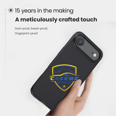 Ốp lưng dành cho iPhone Air Nillkin Super Frosted Shield Pro Matte dạng sần - Hàng chính hãng