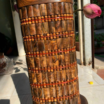 Gối đầu mát xa bằng gỗ bách xanh cao cấp kt 38×18×9cm 