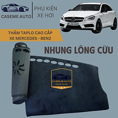 [MERCEDES-BENZ] Thảm Taplo 3 Lớp Dành Cho Các Xe Hãng MERCEDES-BENZ, Nhung Lông Cừu Cao Cấp - Hàng Chính Hãng