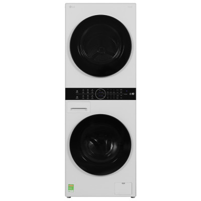 Tháp giặt sấy LG WashTower Inverter giặt 14 kg - sấy 10 kg WT1410NHE - Hàng Chính Hãng