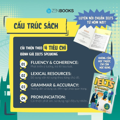 Sách - IELTS Speaking Journey: Lộ Trình Tự Học IELTS Speaking Từ Cơ Bản Đến Band 6.0 - Saigon Books