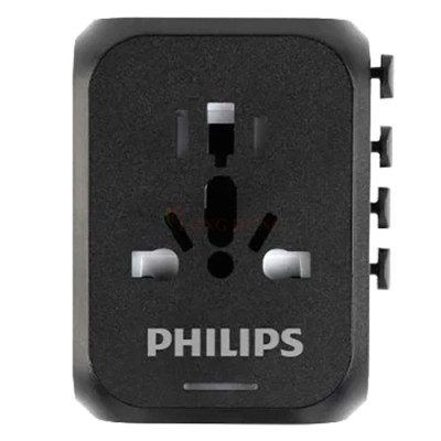 Ổ cắm điện Philips Travel Extension Socket 2USB 1Type-C PD20W SPN3351 - Hàng chính hãng