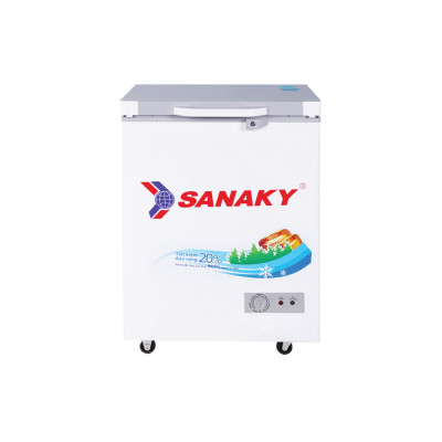 TỦ ĐÔNG MINI SANAKY 100 LÍT VH-1599HYK ĐỒNG (R600A) (KÍNH CƯỜNG LỰC) - HÀNG CHÍNH HÃNG