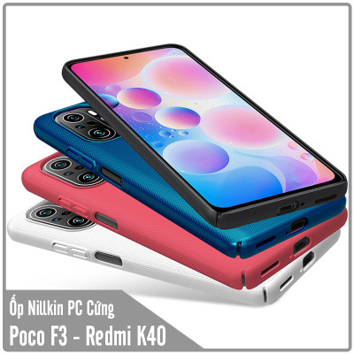 Ốp lưng cho Xiaomi Poco F3 - Redmi K40 nhựa PC cứng Nillkin , Vân nhám , chống vân tay - Hàng Nhập Khẩu