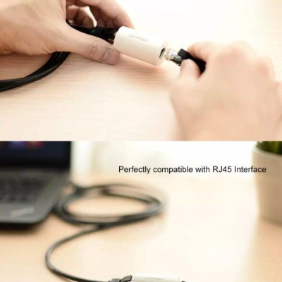 Ugreen UG20391NW116TK Màu Trắng Đầu nối dài dây mạng nhựa PVC cao cấp - HÀNG CHÍNH HÃNG