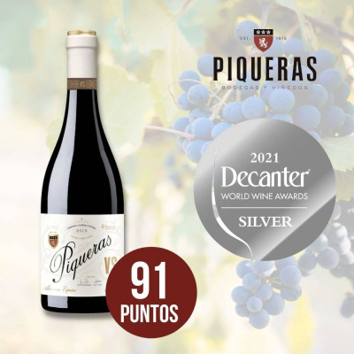 Rượu vang Organic Piqueras VS Monastrell & Garnacha Tintorera (Spain) kèm túi hộp,đồ khui