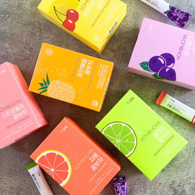 Trà Kombucha Detox Healslab Vị Dâu Thơm Mát Giải Nhiệt Nhập Khẩu Hàn Quốc