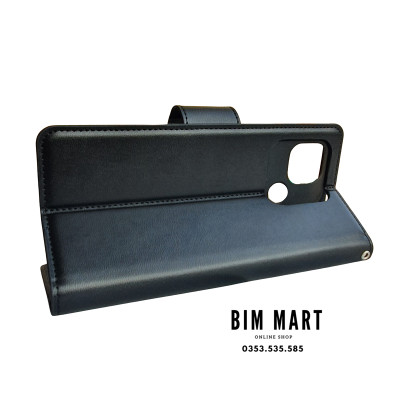 Bao da dạng ví dành cho Xiaomi POCO C40 Hanman có quai cài - Hàng nhập khẩu