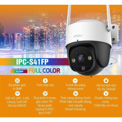 Camera WIFI ngoài trời IMOU S21FP, S41FP, S31FEP, S51FEP, K7FP 3MP/ 5MP có màu ban đêm, xoay 360 độ - TRANGIATELECOM Hàng chính hãƞg Hàng nhập khẩu