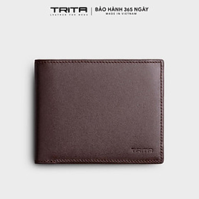 Ví nam da bò Trita ( Thời trang nam dáng ngang - Ví da RVN16 )