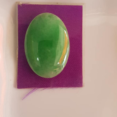 Mặt Lắc Tay Oval Xanh ngọc lớn vừa Dài 34mm x ngang 24mm x dầy 3mm Chất liệu đá ngọc cẩm thạch xanh ngọc bóng tự nhiên đẹp Nữ lên lắc tay vàng đeo đẹp sang lắm món quà tặng Mẹ, tặng vợ người thân yêu ý nghĩa ạ