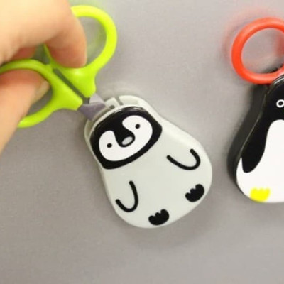 Kéo cho bé hình chim cánh cụt, có nam châm Echo Penguin - Hàng nội địa Nhật Bản nhập khẩu chính hãng