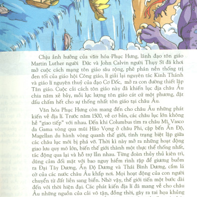 Lược Sử Thế Giới Bằng Tranh, Tập 7: Văn Hóa Phục Hưng Và Chinh Phục Các Vùng Đất Mới (Bản in màu - Tái bản 2023)