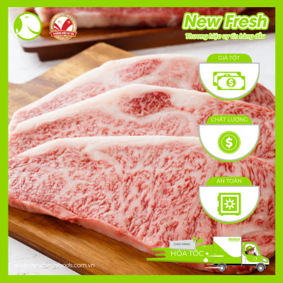 [GIAO NHANH HCM] Thăn Ngoại Bò Nhật Bản Fuji Cắt Lát Nướng Steak - Túi 1Kg