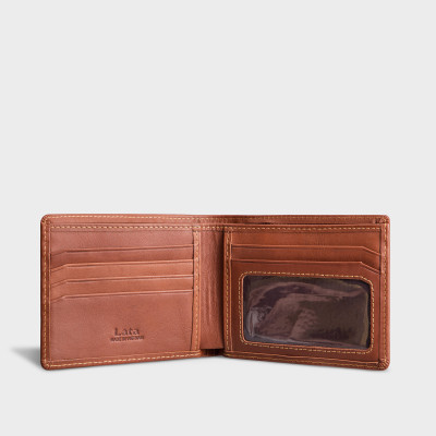 Ví nam da bò Lata ( Thời trang nam - Ví da thật LVN70 )