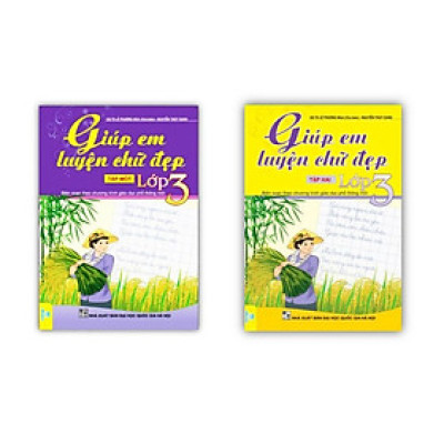 Sách - Combo Giúp em luyện chữ đẹp lớp 3 - tập 1 + 2 ( biên soạn theo chương trình GDPT mới )