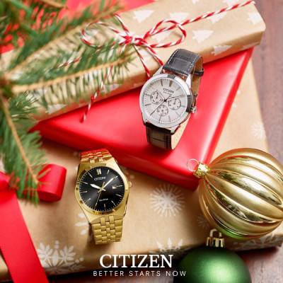 Đồng Hồ Nam Citizen Dây Kim Loại Máy Eco-Drive BM7333-85E - Mặt Đen