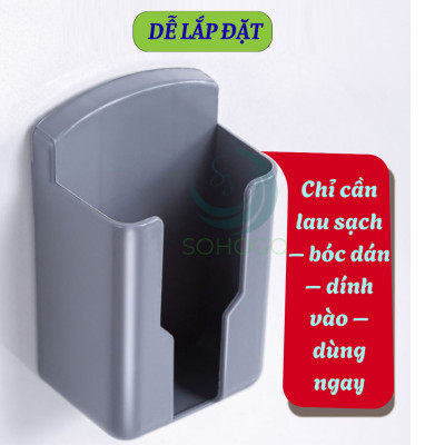 Hộp Đựng Remote Dán Tường Tiện Lợi -Kệ Gắn Tường Đựng Remote – Không Cần Khoan