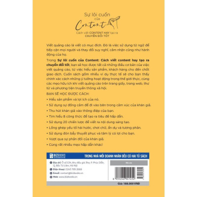 Sách- Sự Lôi Cuốn Của Content: Cách Viết Content Hay Tạo Ra Chuyển Đổi Tốt Mcbooks