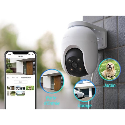Camera IP Wifi Ezviz C8C 3K 5MP Ngoài TrờI,  Xoay 360 Độ, Đàm Thoại - TRANGIATELECOM Hàng nhập khẩu