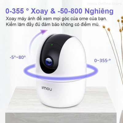Camera IMOU Wifi A22EP 2MP, A32EP 3MP, A42P 4MP xoay 360 độ đàm thoại 2 chiều - TRANGIATELECOM Hàng chính hãƞg Hàng nhập khẩu