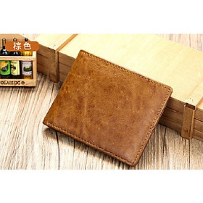 Ví ngang nam chống quét RFID BHM1169 Chuẩn da bò thật. Mỏng gọn