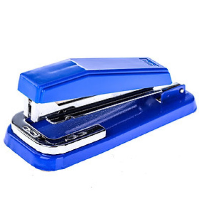 Dập ghim xoay 3 chiều 24/6 khả năng bấm 25 tờ khe chứa 50 đinh ghim Deli 414 Giao màu ngẫu nhiên