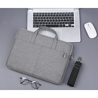Túi xách vải chống sốc laptop macbook surface, túi công sở đeo chéo nam nữ cặp đựng laptop